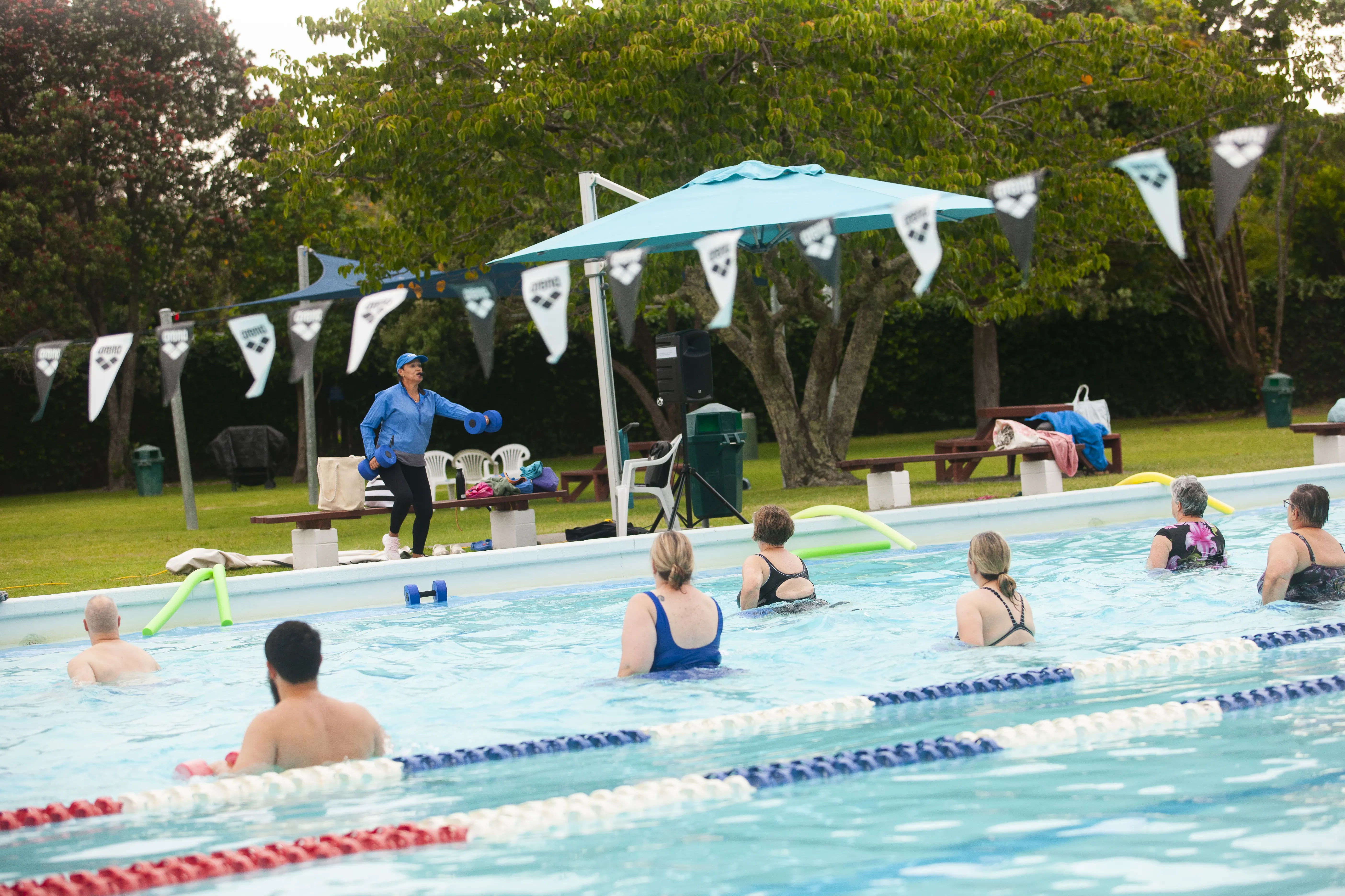 Aquafit class at Waikanae Pool