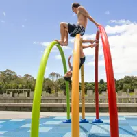 Kids enjoying our Ōtaki Pool splashpad thumbnail